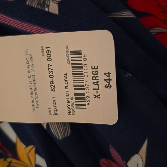 ST. JOHN'S BAY BRAND WOMEN'S BLUE & RED FLORAL SLEEVELESS SUNDRESS SIZE XL - Picture 12 of 12